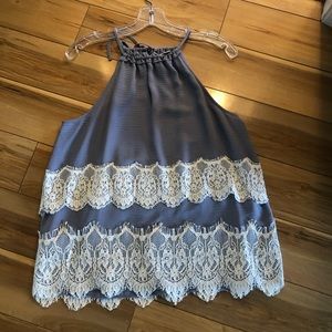 Lace tank top, gorgeous feminine size S